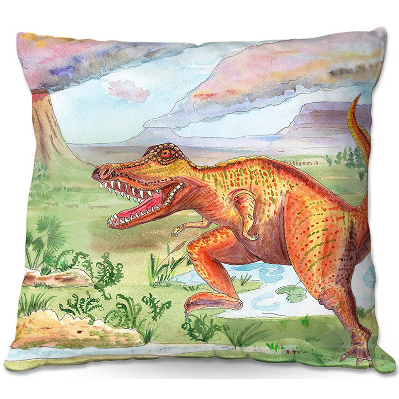 Coussin décoratif pour les dinosaures de canapé iii, 16 po x 1 po