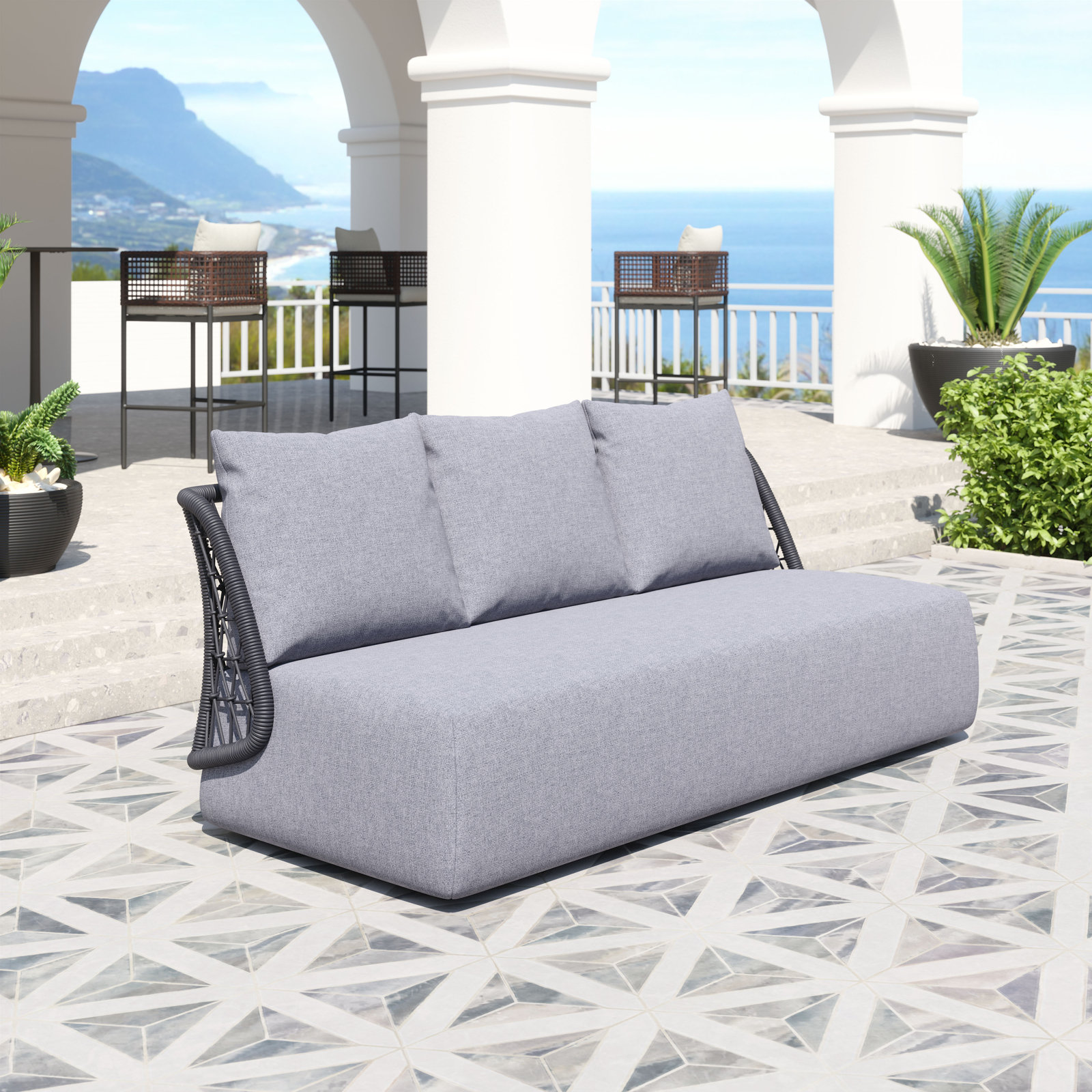 Lasker 76" Patio Sofa