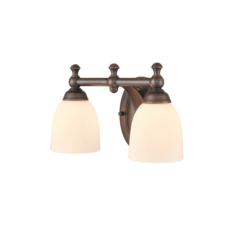 West Boylston 2 - Light Dimmable Vanity Light, Rubbed Bronze