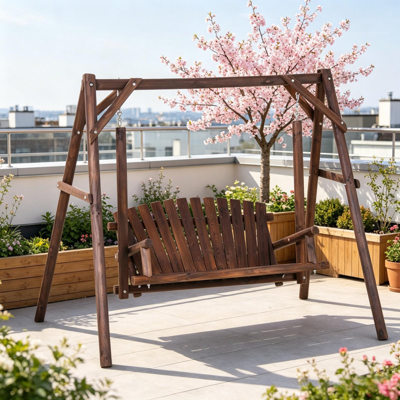 Balancelle de jardin en bois massif Timberglen