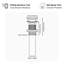 Bonde escamotable de salle de bain avec lavabo vasque en acier inoxydable (ensemble de 2)-106371732