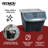  10 Gallon Stackable Shutter Bin with Flip Lid Plastic Storage, Black