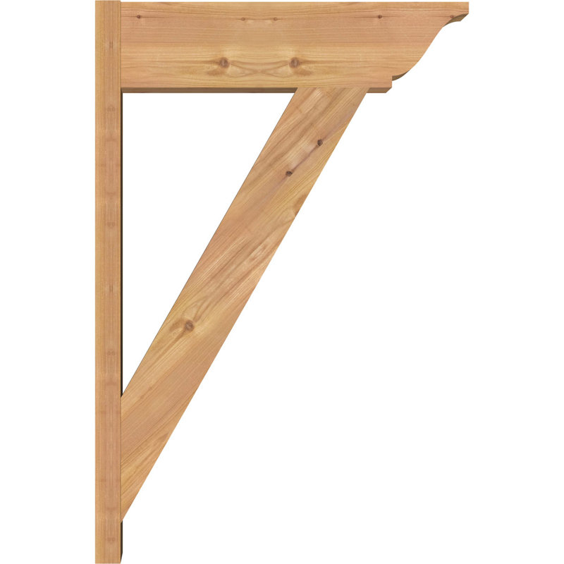 Persienne traditionnelle en bois rustique, Cèdre rouge occidental l 7 1/2 po (lisse),  P 14 po x H 18 po 