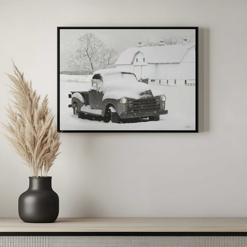 «Colors of Winter» par Lori Deiter, reproduction d'art, Toile avec cadre, Noir, L 48 x H 36