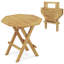 Wood Outdoor Chat Table , 50cm W 50cm D