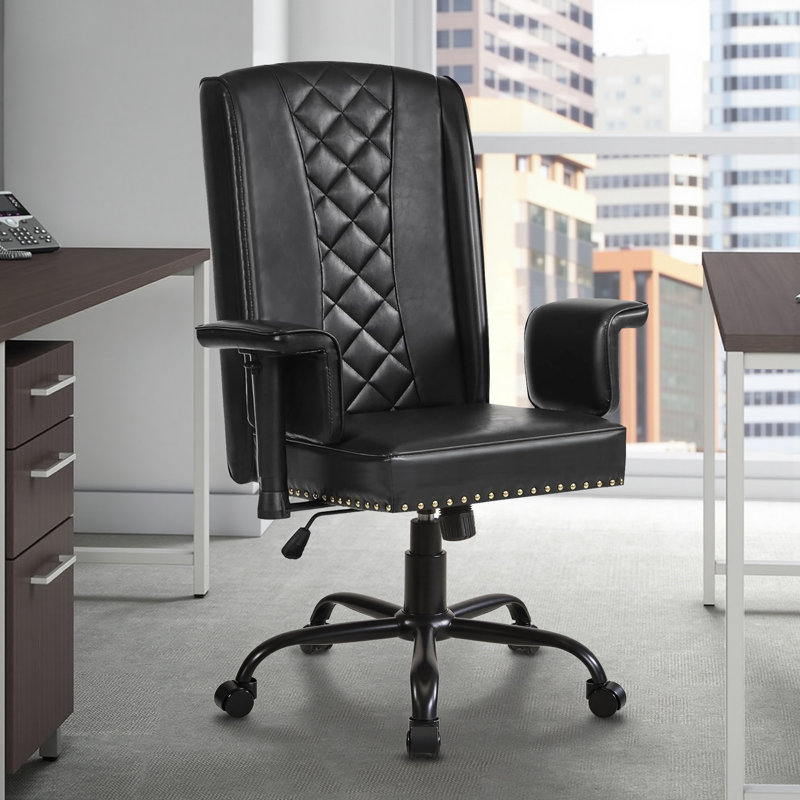 Fauteuil de direction ergonomique noir, Noir