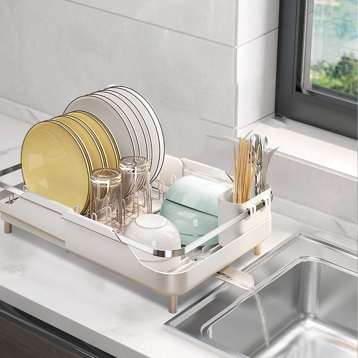 Interdesign Classico Over-The-Sink Dish Drainer