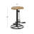 Metal Bike Brown Counter Stool with Pedals