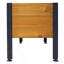 Lit surélevé rectangulaire en bois pour jardin