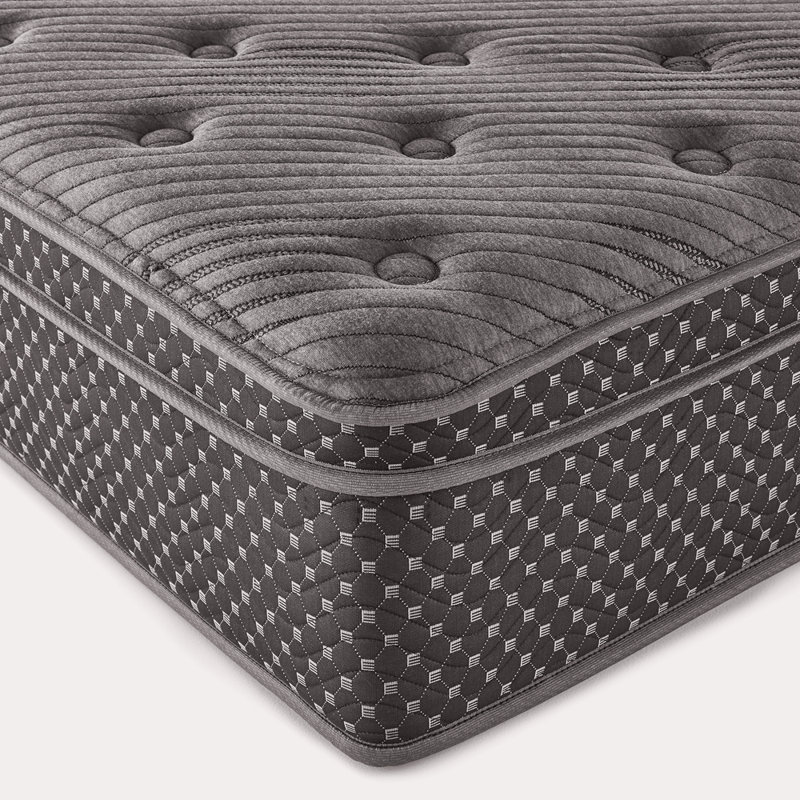 Matelas hybride matelassé 13 po Eurotop, moelleux, Lit simple