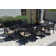 Middleburgh 10 - Person Metal Patio Dining Set with Rectangular Table