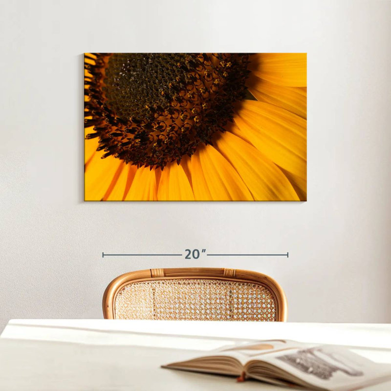 Harnek Magnified Sunflower, 16" H x 24" W