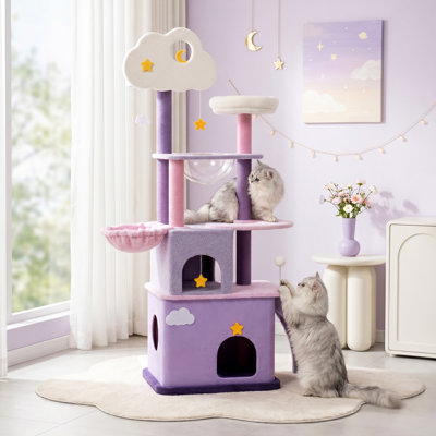 Arbre à chat en peluche Happy & Polly