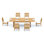 Caranas Outdoor 7 - Piece Teak Dining Set