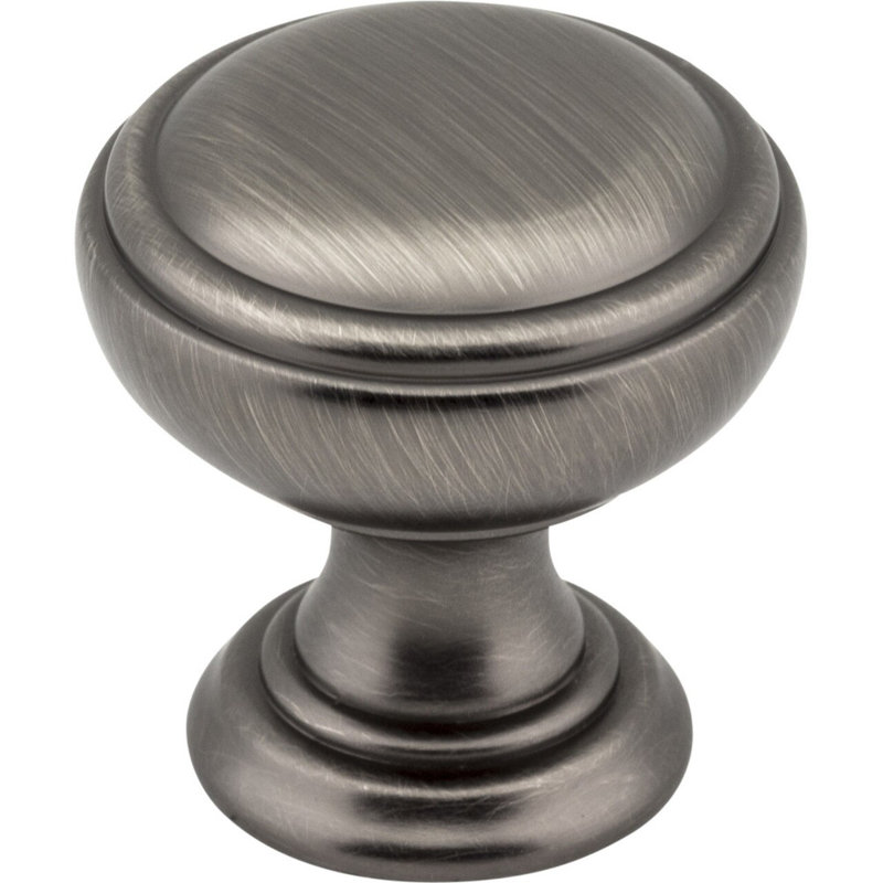 Poignée champignon 1 1/3 po de diamètre, Nickel antique