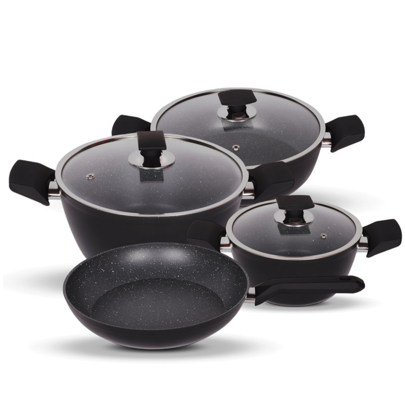 Ensemble de batterie de cuisine antiadhésive 7 pièces Serenk