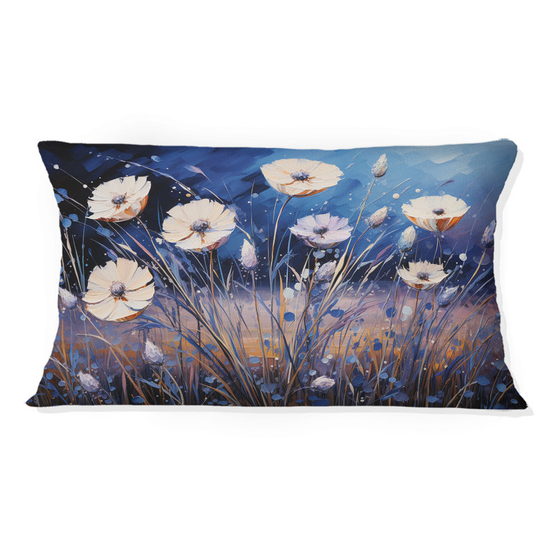 Coussin Blue Cornflowers Cascading II - Cornflowers
