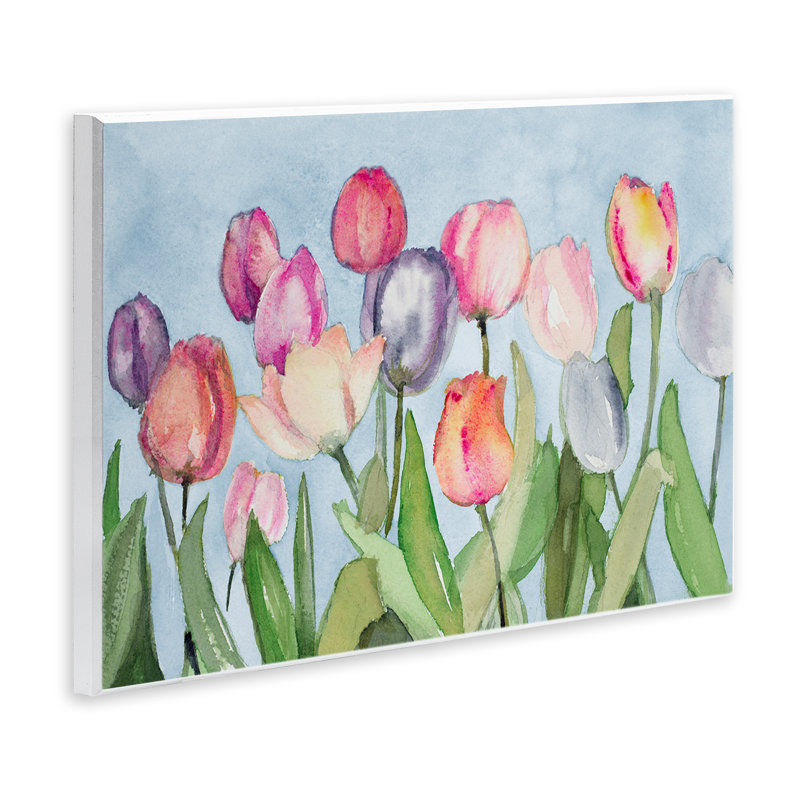 «Soft Tulip Field» par Lanie Loreth, H 10 po x l 15 po