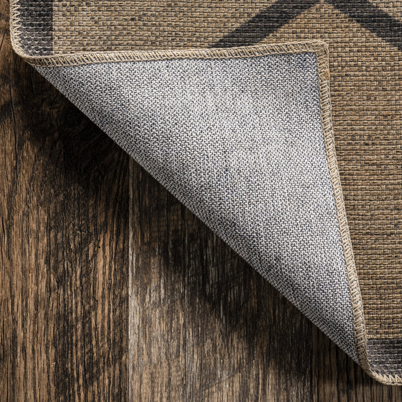 Tapis en jute lavable à la machine Runa Superior, Rectangle de 5 pi x 8 pi