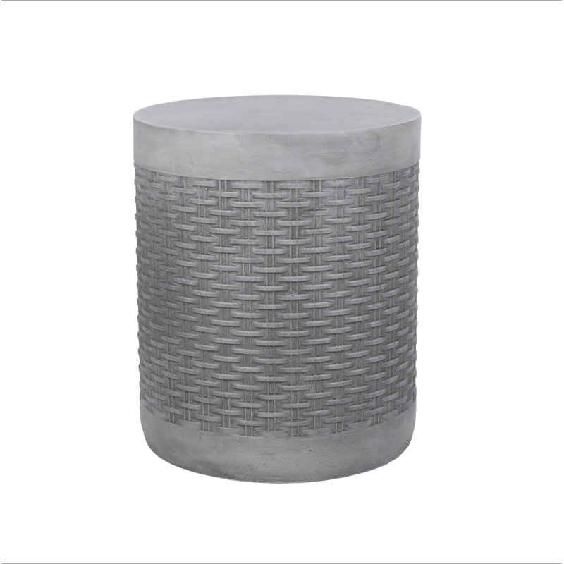 Table d'appoint d'extérieur ronde en béton