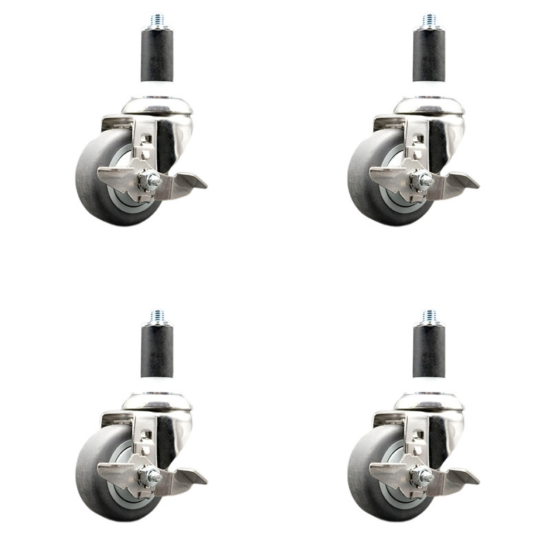 Thermoplastic Rubber Casters
