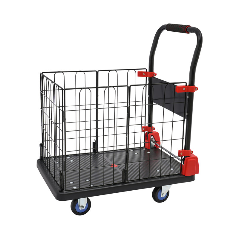 Folding Hand Truck Cage Cart Utility Cart