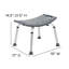 Hemsworth sans outils 300 lb Capacité, chaise de bain et de douche réglable avec pieds antidérapants