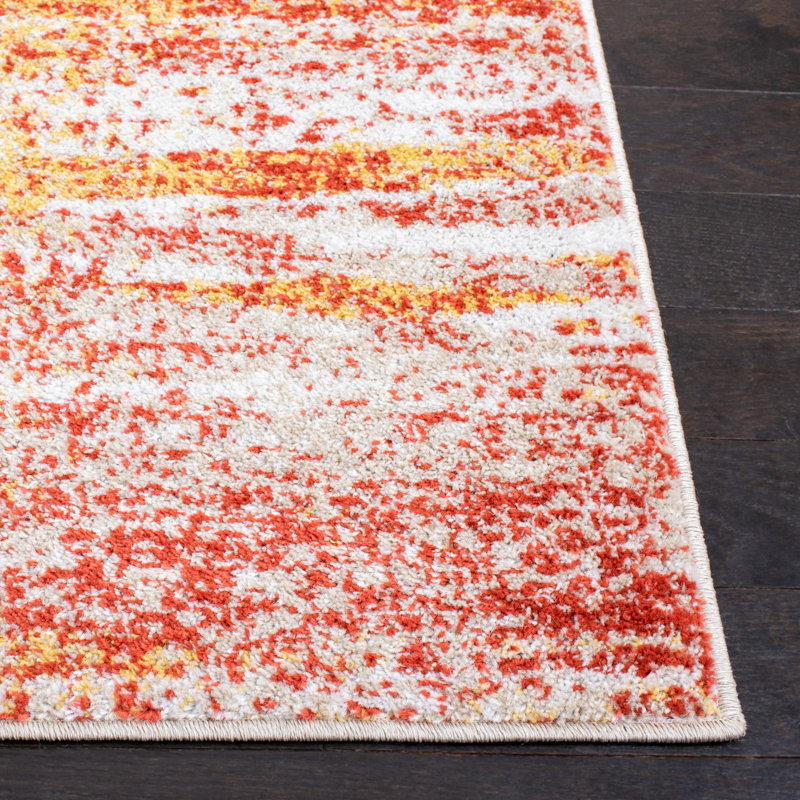 Alburtis Performance Abstract Rug, Square 6'