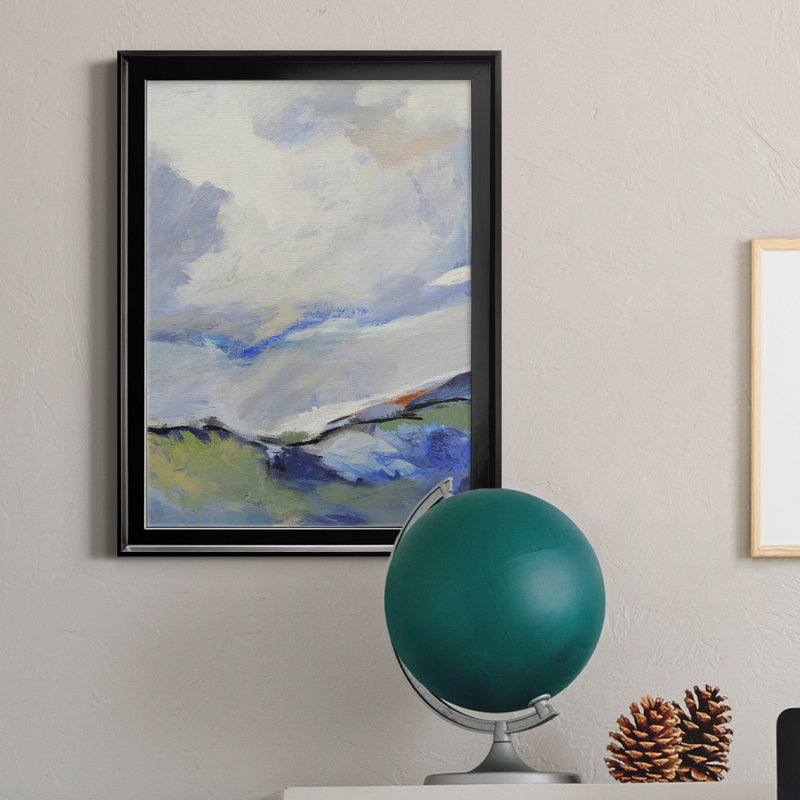 Autour des nuages III - reproduction d'art sur toile, Toile encadrée noire, H 22,5 po x l 30,5 po x P 1,5 po