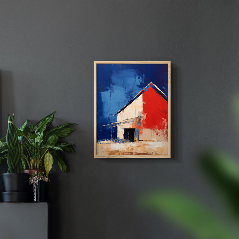 Paysages de la série CX III - reproduction encadrée de qualité supérieure - prête à être accrochée - aucun clou requis