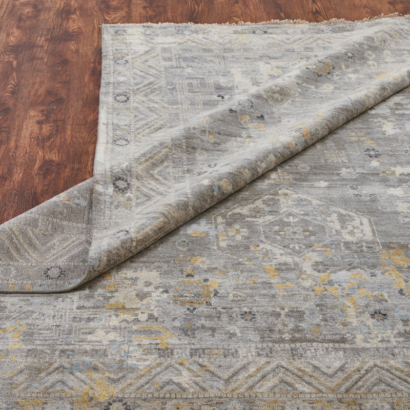 Heritage Revival Hand Knotted Area Rug, Rectangle 8' x 10'