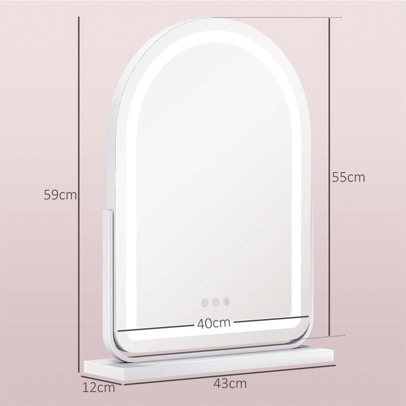 Demetrias Metal Arch Mirror, 59cm H x 43cm W