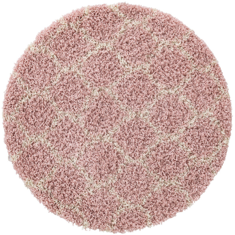 Geometric Indoor Rug, Round 3'3"