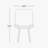 George Modern Black 2 Chair Dining Set with Metal Legs