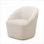 Fauteuil d'appoint pivotant Anson, siège rembourré pour adultes, pour salon, chambre à coucher, bureau à domicile