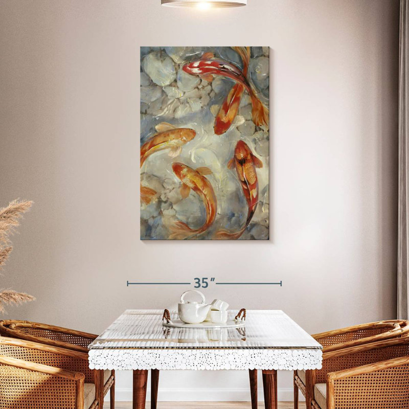 Brampt Vibrant Koi II, 45" H x 30" W