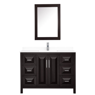 Daria 48'' Single Bathroom Vanity with Stone Top