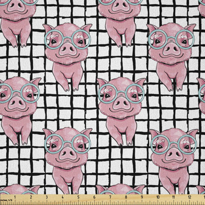 Darrelyn Nerdy Pig Multi-Purpose Fabric