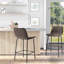 Ensemble de 2 tabourets de bar Corrigan Studio®, tabourets de bar à hauteur de comptoir, tabourets de cuisine de 26 po (66 cm) avec pieds en acier pour la salle à manger, allée de cuisine, café-228720031