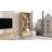 Modern Walnut Bookshelf with Metal Legs, 33.0 x 69.0 x 11.6 Inches | 100% Melamine Coated Particle Board, Thickness: 0.7 Inches | Stylish Storage Solution for Home or Office, Durable & Elegant Design-258199347