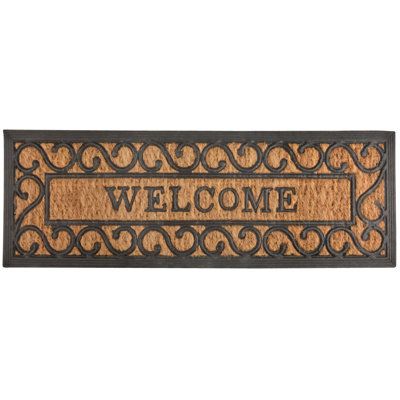 Rubber & Coir Doormat (Welcome)