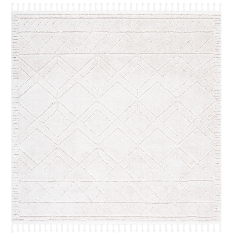 Tapis ivoire / beige Maxfield, Carré 6 pi 7 po