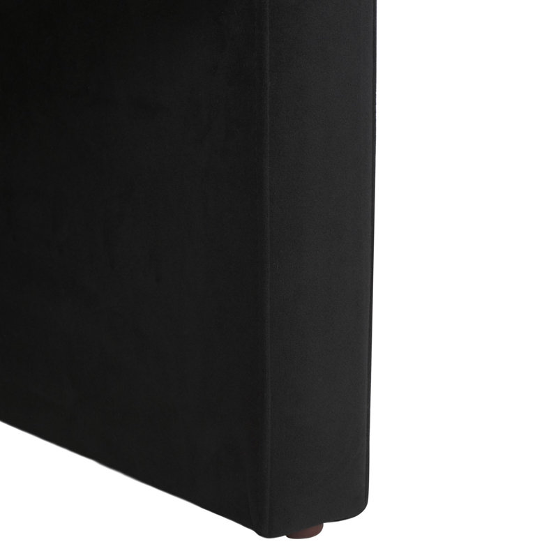 Jennabel Velvet Armchair, Black