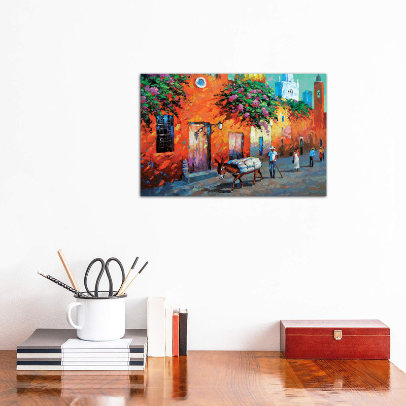 " Mexican Caslle " by Dmitry Spiros, Wrapped Canvas, 12" H x 18" W x 1.5" D