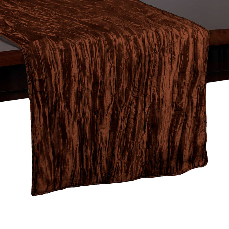 Table Runner, 108" x 14", 3, Copper Brown