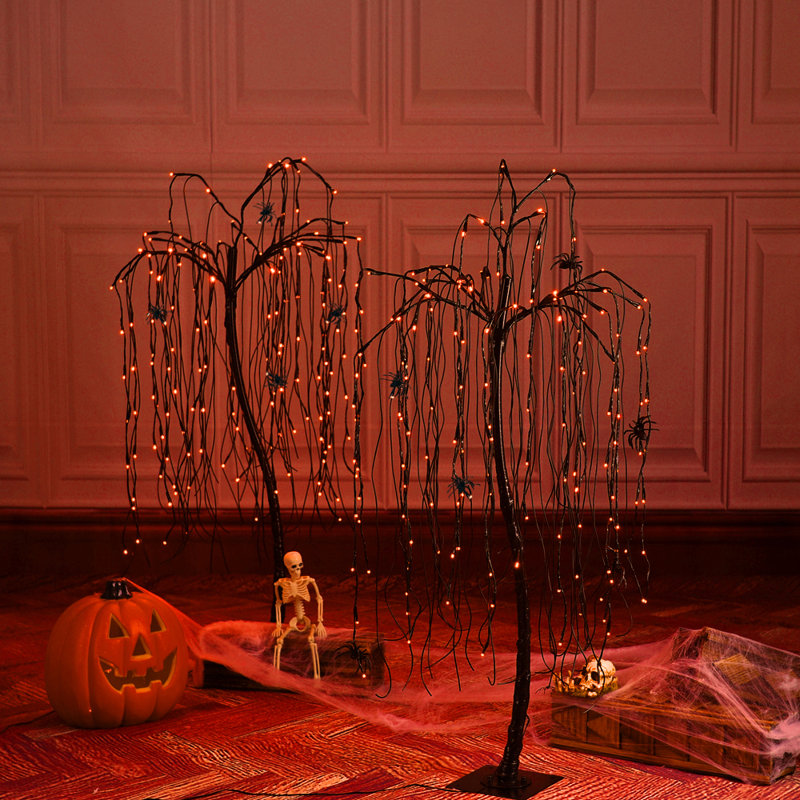 48'' LED Lighted Trees & Branches, Orange