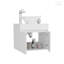 Meuble-lavabo vasque Manchester, tablette ouverte