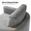 Fauteuil demi-tonneau pivotant en bois massif 31,25 W Nicha-1056186540