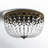 Melrose 15'' 4 - Lights Matte Black/Gold Modern Bowl-Shaped Crystal Flush Mount Lighting Fixture For Living Room/ Bedroom-1989090113