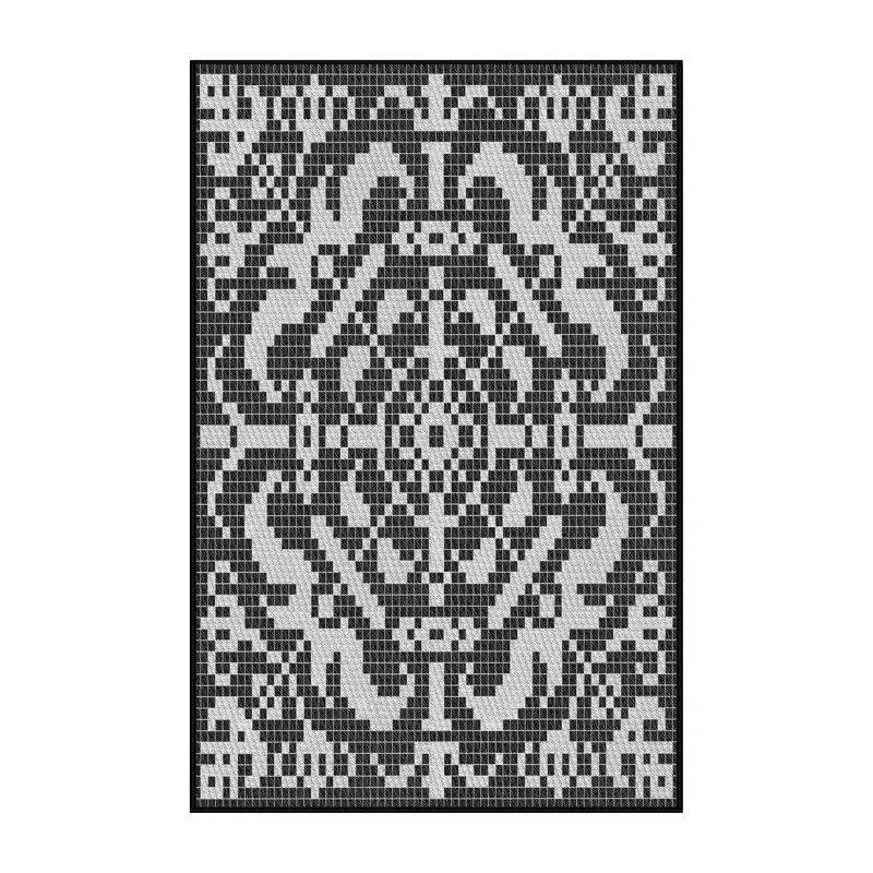 Desbois Oriental Indoor Rug, Rectangle 5' x 7'